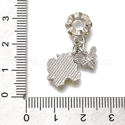 Подвески из сплава со стразами в стойке в европейском стиле PALLOY-P307-03P-1