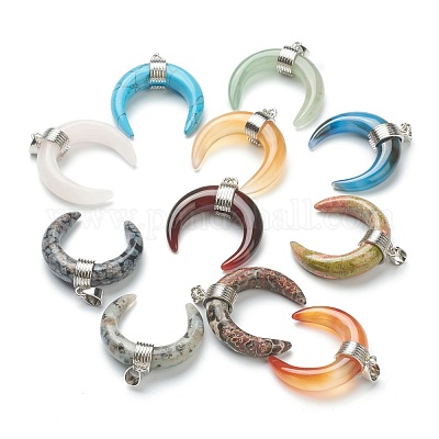 Природные и синтетические Gemstone подвески G-A017-P-1