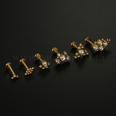 Лабреты из хирургической нержавеющей стали 316L без резьбы WG1AA8E-32-1