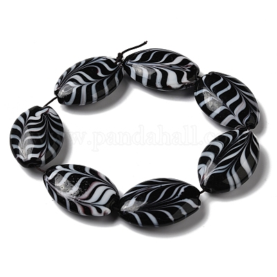 Бусы лэмпворк ручной работы LAMP-K037-12-1