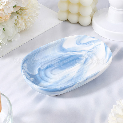 Керамические мыльницы для ванной комнаты и кухни&nbsp;AJEW-WH20011-47D-1