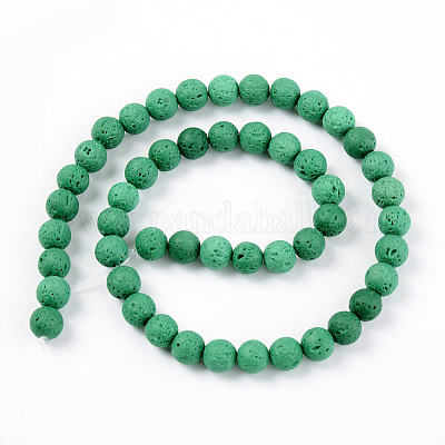 Бусы из натуральной лавы&nbsp;LS-G-S247-8mm-02-1