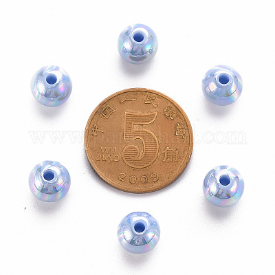 Непрозрачные акриловые бусины MACR-S370-D8mm-SS2113-1