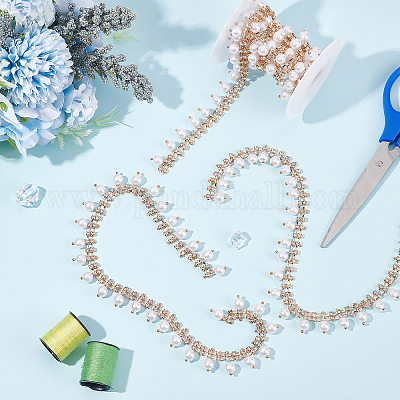 Цепочки со стразами в форме чашки  CHC-WH0003-02A-1