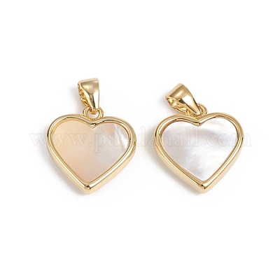 Натуральная белая ракушка перламутровая подвеска KK-L196-14C-1