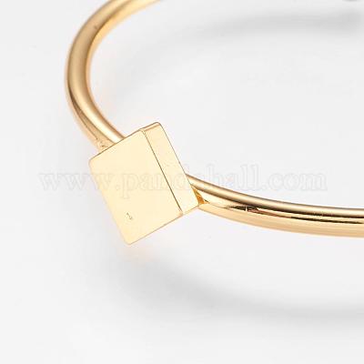 Brazaletes de puño de latón&nbsp;BJEW-K153-02F-1
