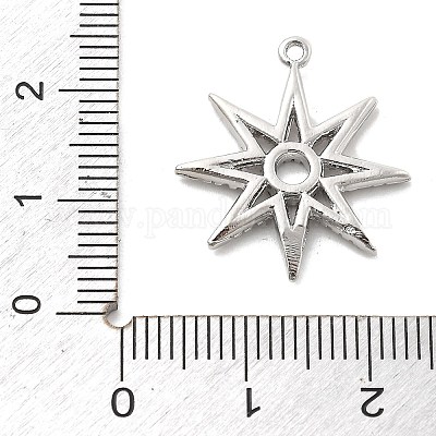 Латунные микропаве прозрачные подвески с фианитом KK-L228-13P-1