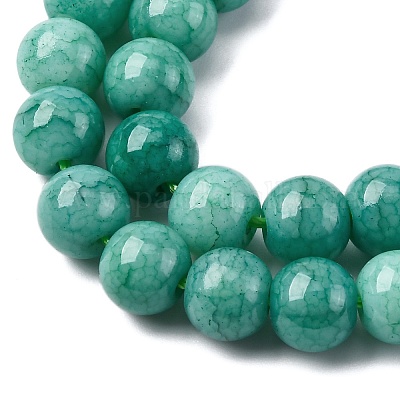 Непрозрачное стекло бисер нитей GLAA-T031-01O-09-1