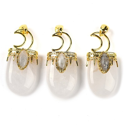 Природного кварца хрустальных подвесок G-L524-17G-10-1