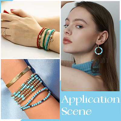 1 прядь натурального Говлит бисер прядь TURQ-SC0001-25-1