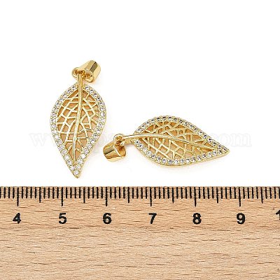 Латунные микро проложить кубического циркония подвески KK-S526-26G-1