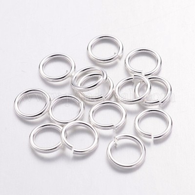 Jump Rings - 5mm Small Silver Plated Open Jump Rings, Brass - 200 pc set