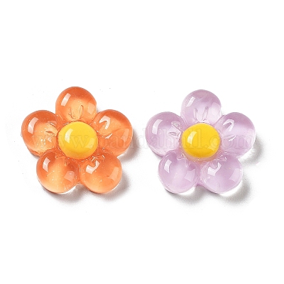 Кабошоны из полупрозрачной смолы X-RESI-H155-01-1