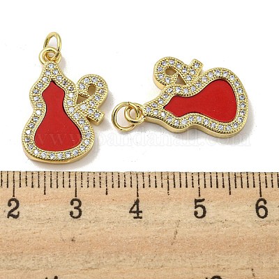 Латунные микро проложить кубического циркония подвески KK-H457-05G-01-1