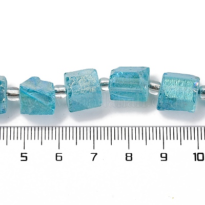 Гальванические природный кварц бисер пряди G-G767-02-20-1