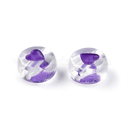 Прозрачные бусины из акриловой эмали MACR-N008-60E-1