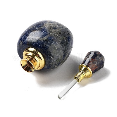 Флаконы-капельницы из натурального содалита DJEW-K024-01G-02-1