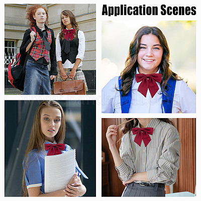 Галстуки с бантом из полиэстера AJEW-WH0678-55B-1