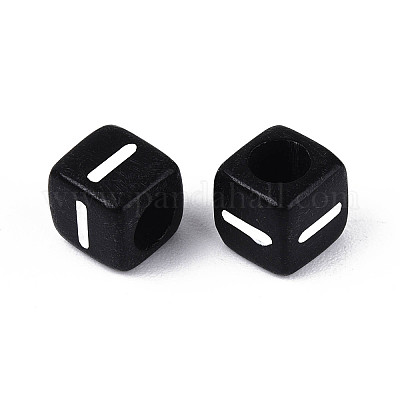 Начальные акриловые бусины с горизонтальной дырочкой OACR-ZX006-35I-1