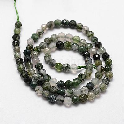 Wholesale Natural Moss Agate Beads Strands 