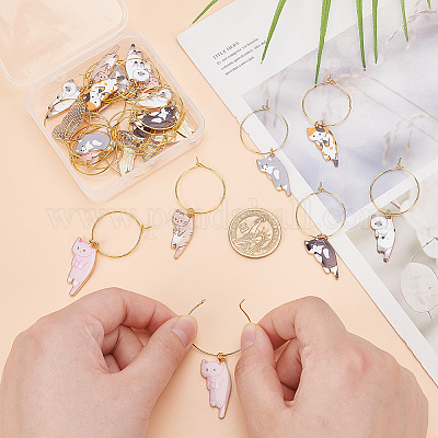 Латунные подвески для бокалов для вина AJEW-GO00019-1