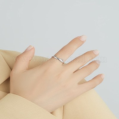925 Sterling Silber Manschettenringe&nbsp;RJEW-BB70407-1