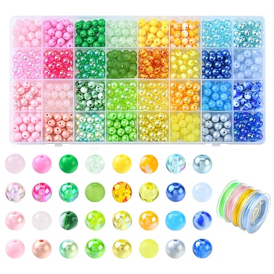 wholesale flat colorful mix crystal elastic