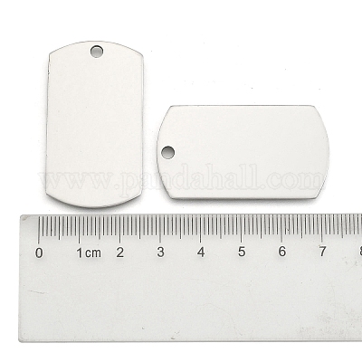 Не тускнеющие прямоугольные штампованные бирки из нержавеющей стали 201 X-STAS-S031-03-1