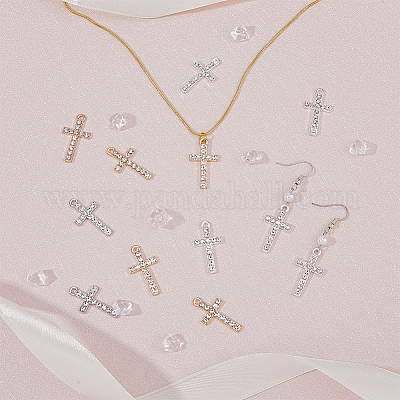 48шт 3 цвета подвески из сплава со стразами FIND-FH0007-72-1