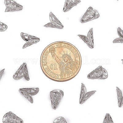 Не тускнеющие апетальные колпачки для бусин из хирургической нержавеющей стали 316&nbsp;LS-X-STAS-M257-02-1