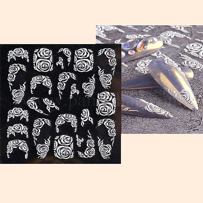 3 лист 3 стиля цветочные наклейки для ногтей из ПВХ&nbsp;MRMJ-LP0002-01-1
