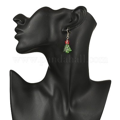 Серьги-подвески из нержавеющей стали 304 со стеклянными подвесками EJEW-JE06592-1