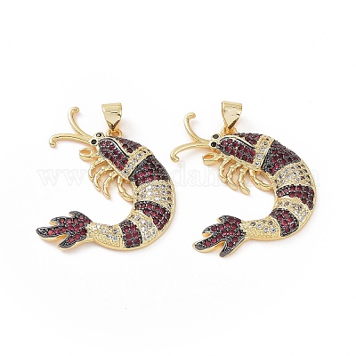 Латунные микропаве прозрачные подвески с фианитом ZIRC-F135-05G-01-1