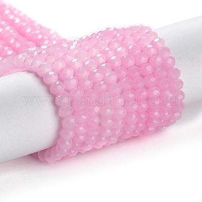 Запекание расписных стеклянных бусин с имитацией нефрита DGLA-A034-J4MM-A26-1