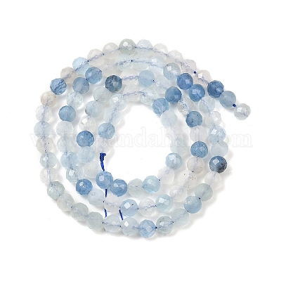 Природные Аквамарин бисер нитей&nbsp;LS-G-F509-10-4mm-A-1
