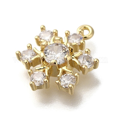 Стойки обшивки латунь микро проложить Циркон подвеску KK-M014-10A-G-1