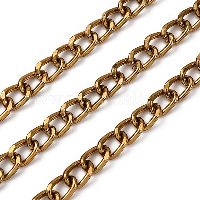 Оксидированные алюминиевые кубинские звенья цепи CHA-S002-03G-1