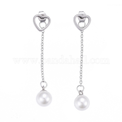 Серьги-кисточки из нержавеющей стали 304 EJEW-I248-17-1