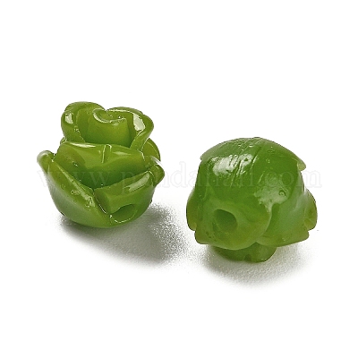 Резные бусины из синтетического коралла&nbsp;CORA-H003-01B-31-1