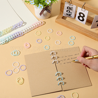 150 шт. 5 цвета полипропиленовый пластиковый переплет с отрывными листами на кольцах KY-GF0001-49-1