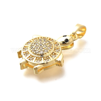 Латунные микро проложить кубического циркония подвески KK-G519-18G-01-1
