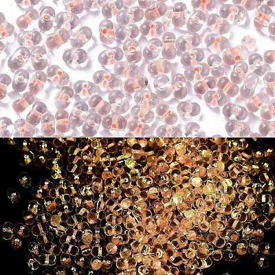 Светящиеся стеклянные бусины SEED-A033-07C-1