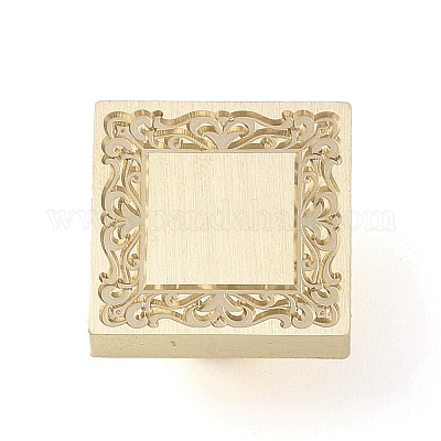 Квадратная цветочная рамка AJEW-M037-06G-02-1