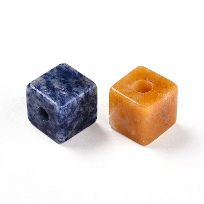 Европейские бусины из натурального смешанного камня G-N345-07A-M-1