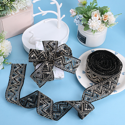 Блестящая лента для вышивания из полиэстера OCOR-WH0070-76A-1