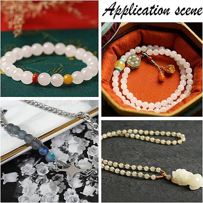 1 нить бусины из натурального селенита G-CA0001-78D-1