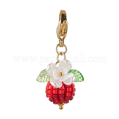 Украшения из ягодного стекла с бусинами HJEW-MZ00250-1