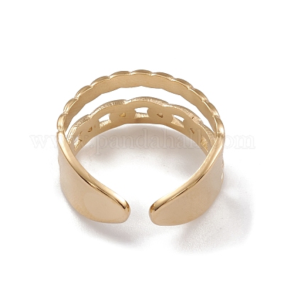 Ионное покрытие (ip) манжетные кольца из нержавеющей стали 304 RJEW-G285-82G-1