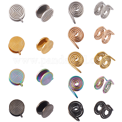 18 шт. 9 стиля сережек-манжет из нержавеющей стали 304 EJEW-HS0001-19-1