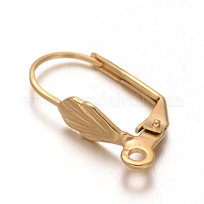 Фурнитура для сережек с застежкой-рычагом из нержавеющей стали 304 с ионным покрытием (IP) STAS-G130-18G-1